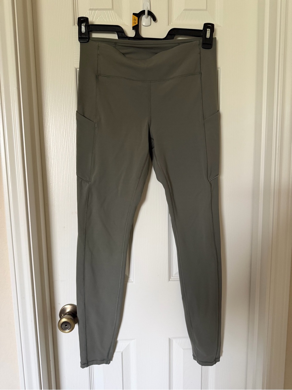 lululemon athletica Olive Green High-Rise Leggings with Side Pockets